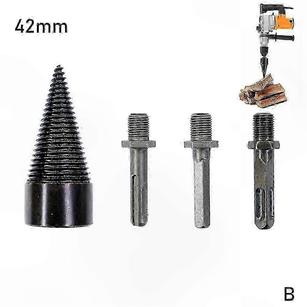 Wood Splitter Drill Bit Cone for Firewood Processing Tool