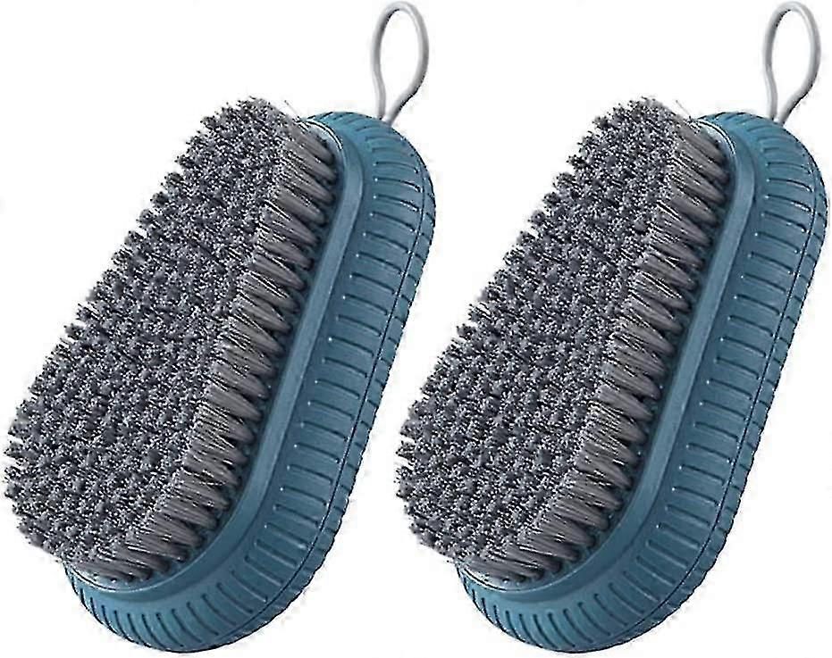 2pcs Easy-Grip Cleaning Brushes - Frosting and Shoe Laundry Brushes, Multi-Purpose Cleaning Tools