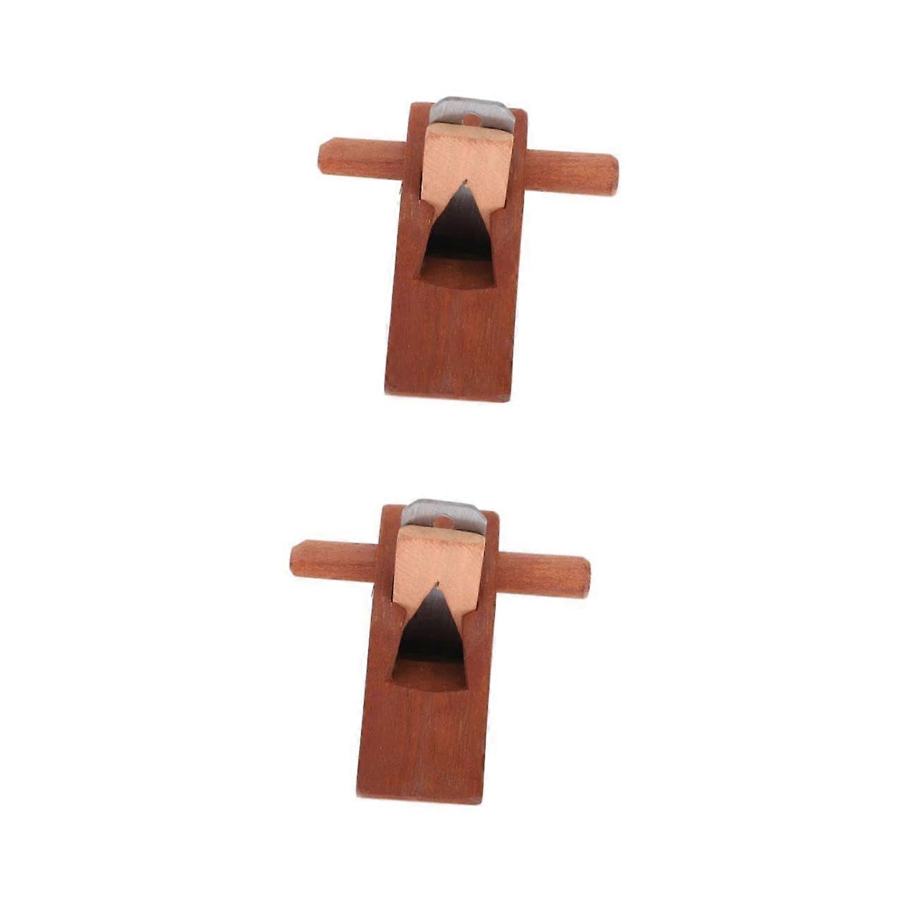 Hand Planer Mini Handheld Woodworking Tool 2-Piece Set, Handmade Small Plane for Precision Woodcraft Projects