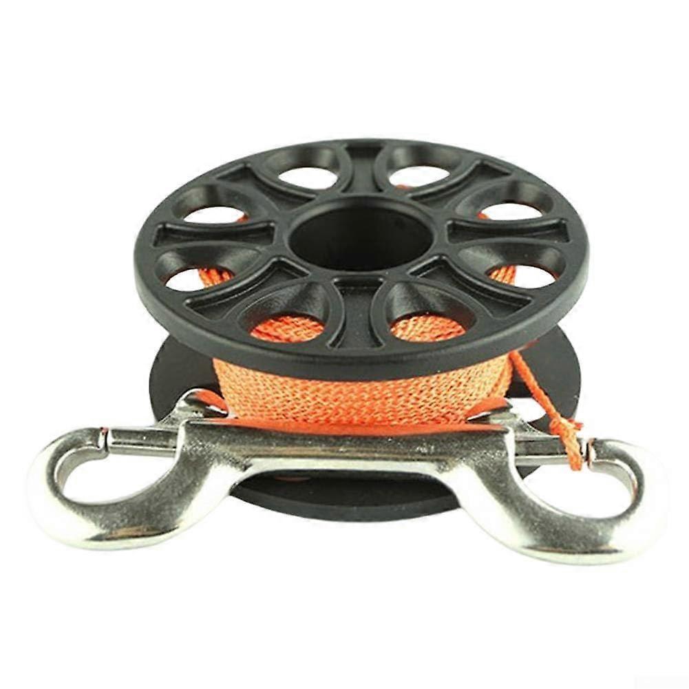 Diving Handle Reel, 30m Scuba Diving Spool with DoubleHead Buckle WearResistant Strength Line(B)