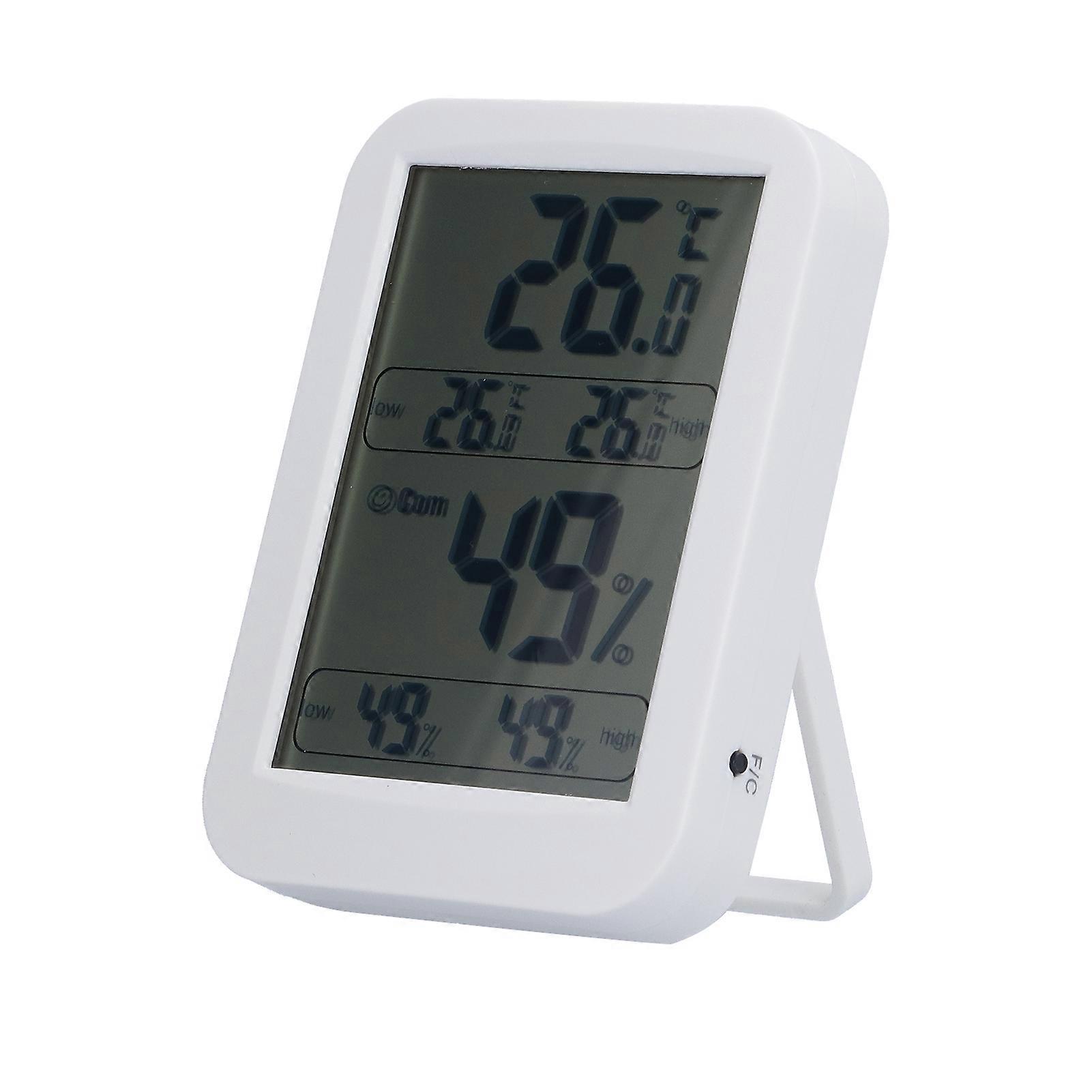 Large Screen Digital Thermohygrometer, Temperature and Humidity Meter with Memory Function
