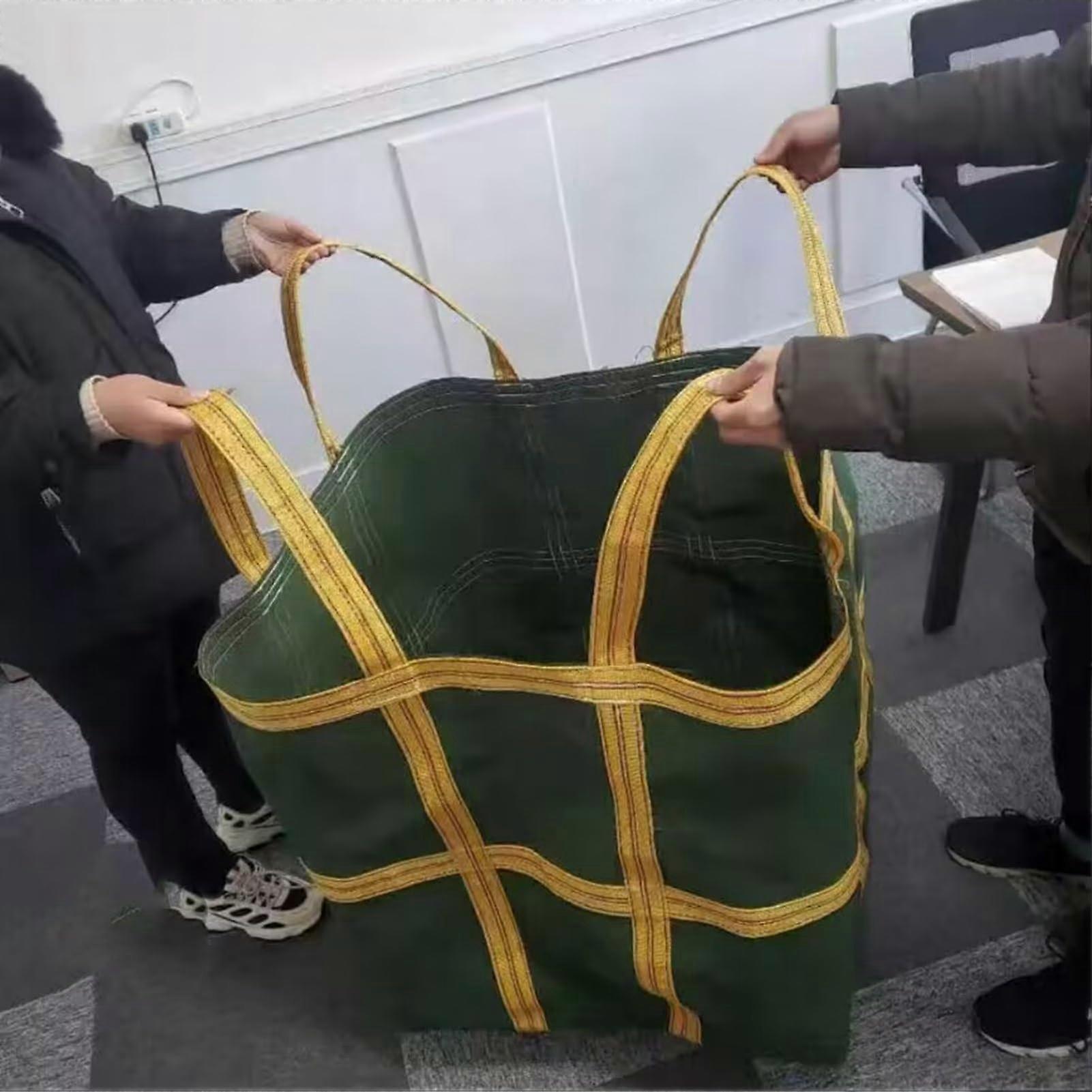 Nylon Lifting Bag Reusable, Durable, TearResistant HeavyDuty Bag (80X80X90CM/Load 1t)