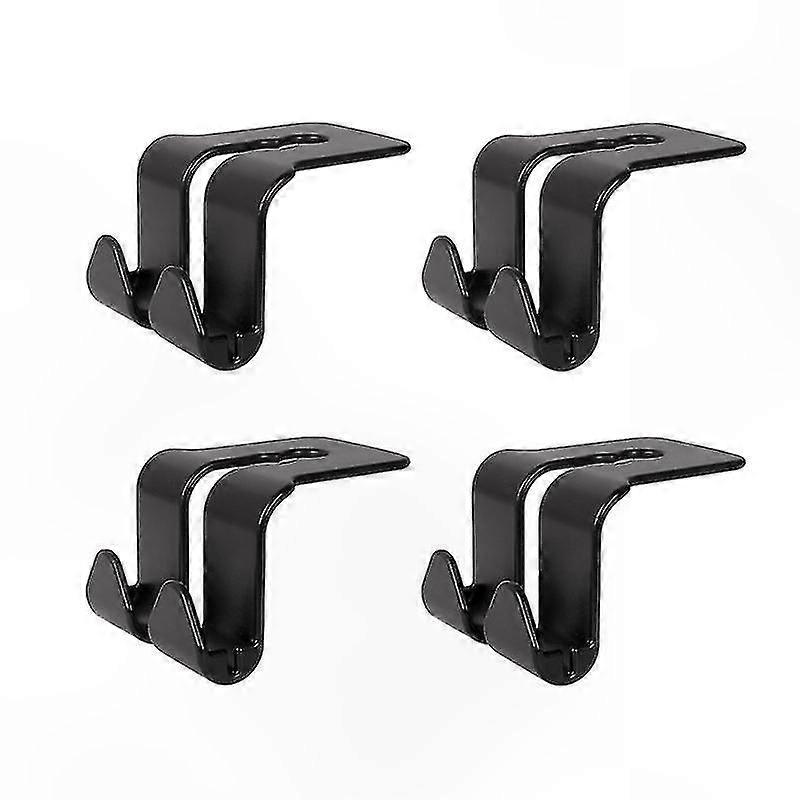 4-Pack Headrest Hooks for Car Seats