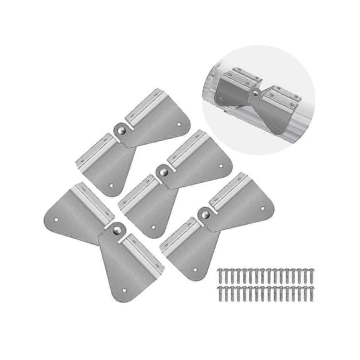 6 Piece Gutter Extension Hinge & Downspout Flip-up Hinge - Easy DIY Installation for All Sizes