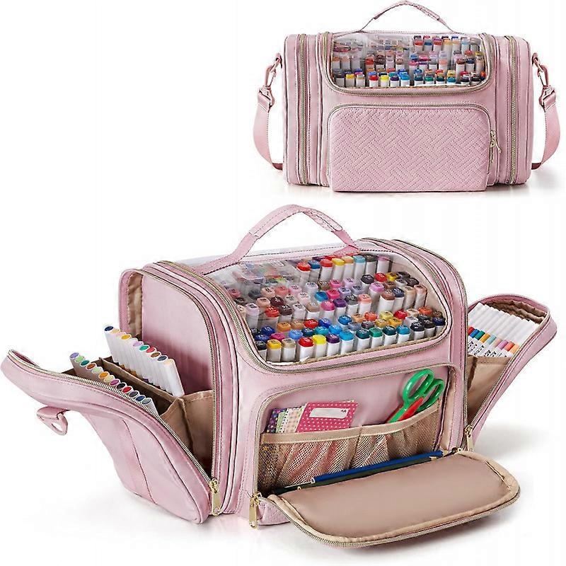 Art student brushes, colorful notebook pens, cosmetics, multi-functional and portable hand-held crossbody