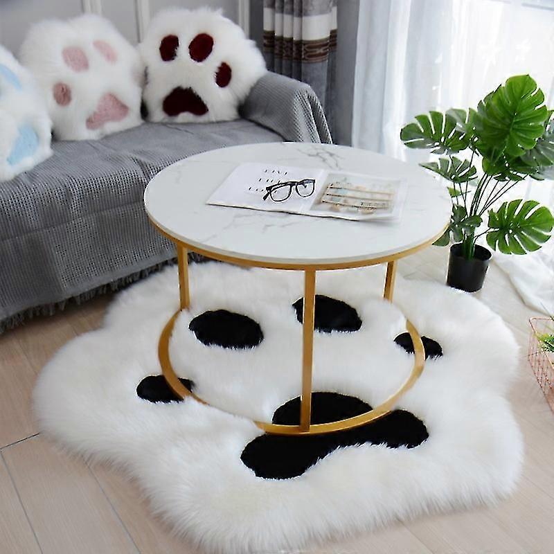 Fluffy Cat Paw Shaggy Matta Plysch mjuk matta för vardagsrum sovrum