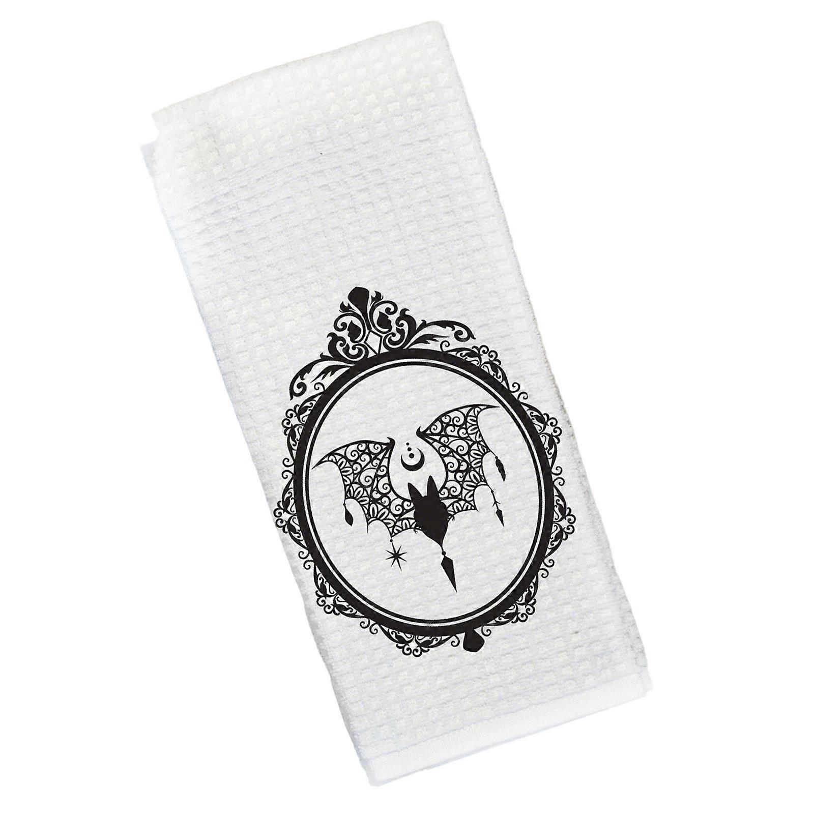 Absorbent Checkered Pattern Dish Rag Halloweens Themed Dish Drying Fabric Sustainable Kitchen Accessory Multicolor