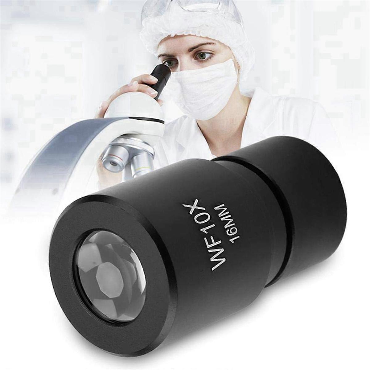 Lentilles d’oculaire de microscope 4X, -R001 WF10X Oculaire de 16 mm pour microscope biologique montage oculaire 2