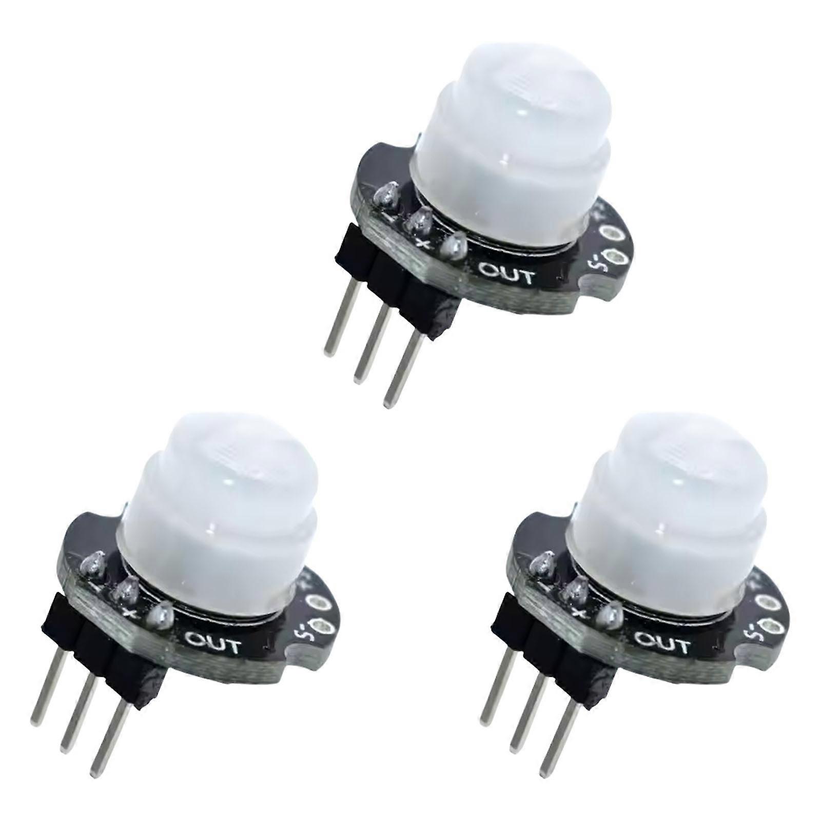 3pcs MINI SR602 Motion Body Sensoring Module Heat Detection Technology For Electronics Projects Multicolor