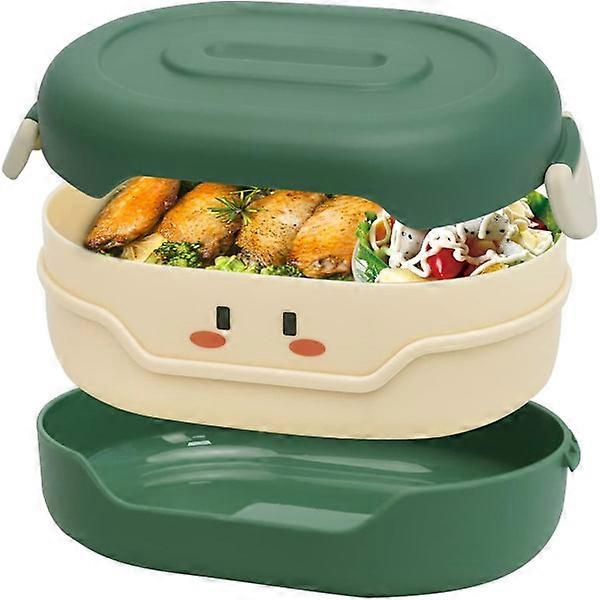 Bento Lunch Box, Leak-Proof, Portable, Microwave Safe Food Container