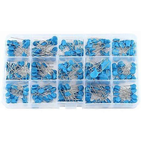 300pcs 15 Values High Voltage Ceramic Capacitor - Electrolytic Capacitor Assortment Kit
