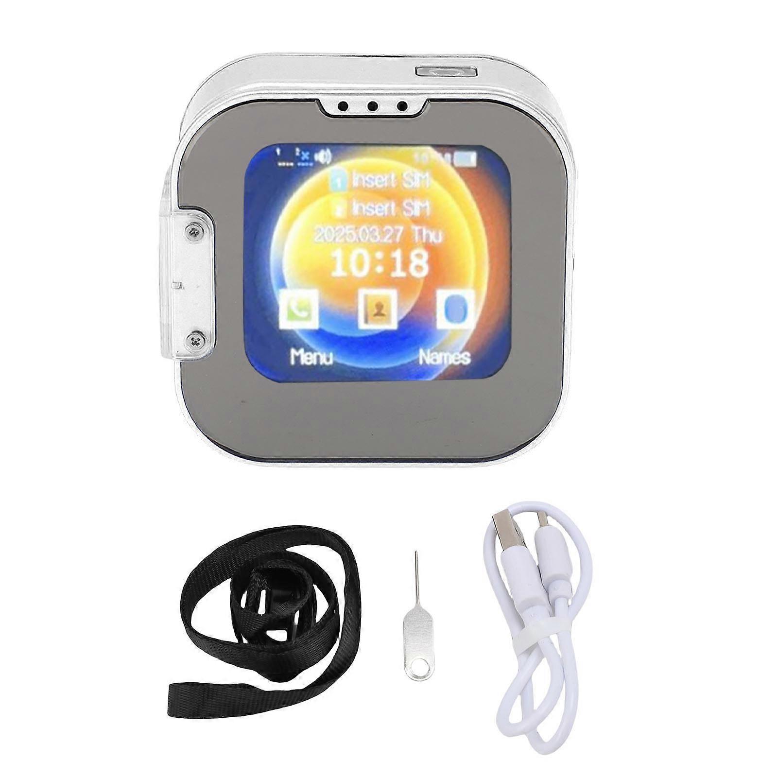 2G Small Foldable FM Radio Double SIM LED Flashlight Quick Dial Vibration HD Rear Camera Touch Screen Phone for Daily Use