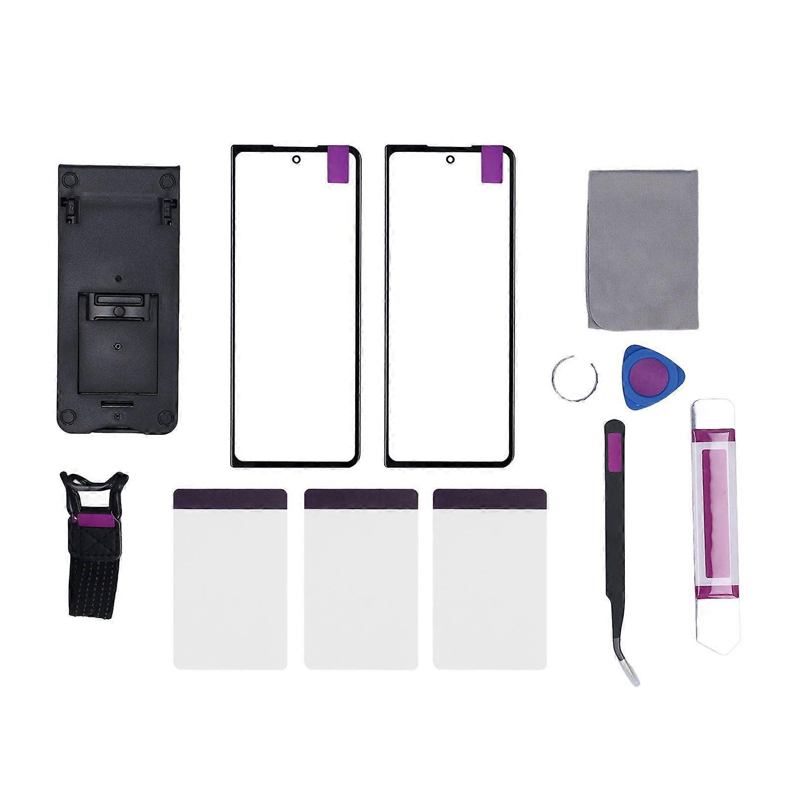 Screen Replacement for Galaxy Z Fold 5 Professional Front Outer Lens Glass Screen Replacement Repair Kit with OCA Glue