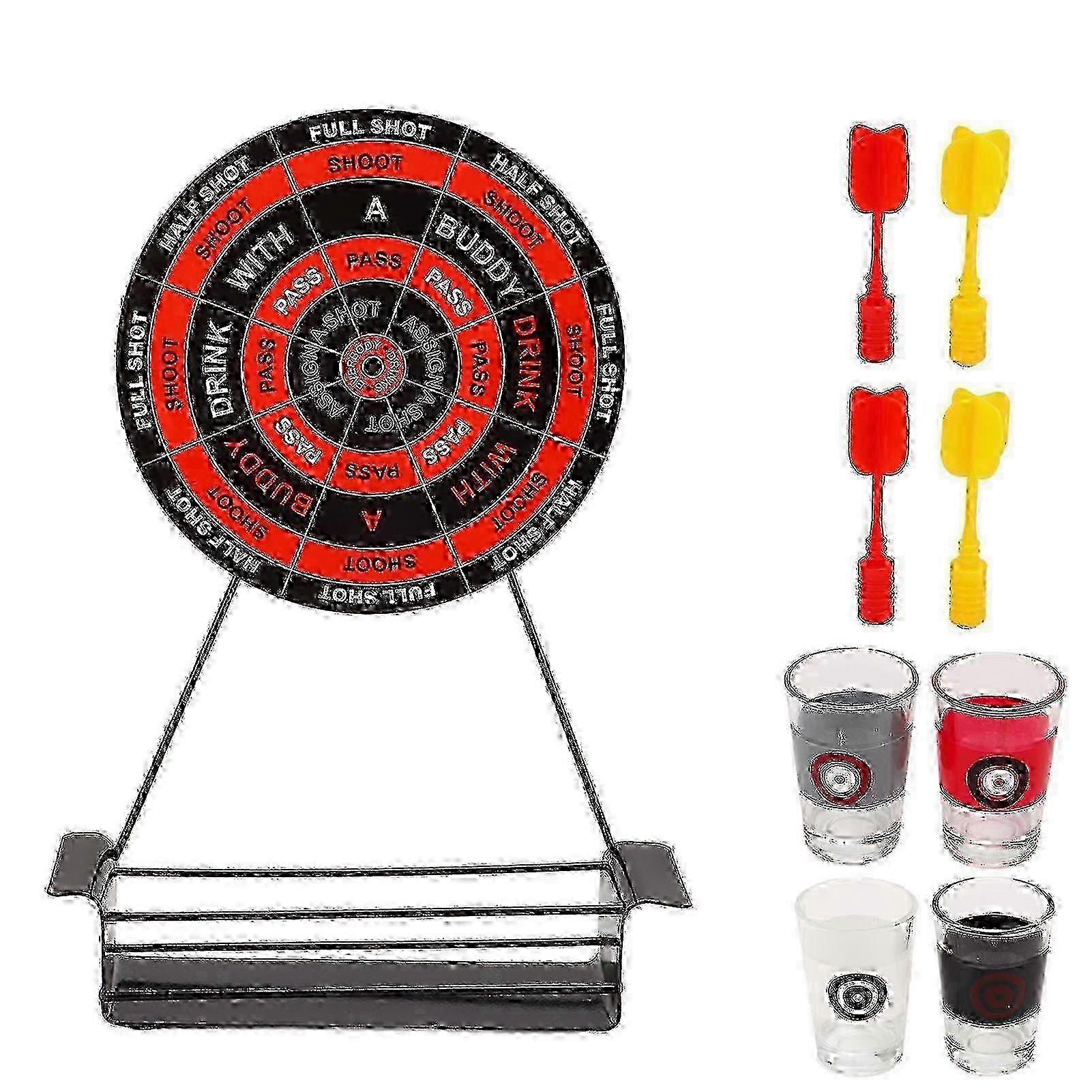 Mini Drinking Dart Shot Set Magnetic Drinking Game Dart Wineware with Glass Cups Large Dart 2025