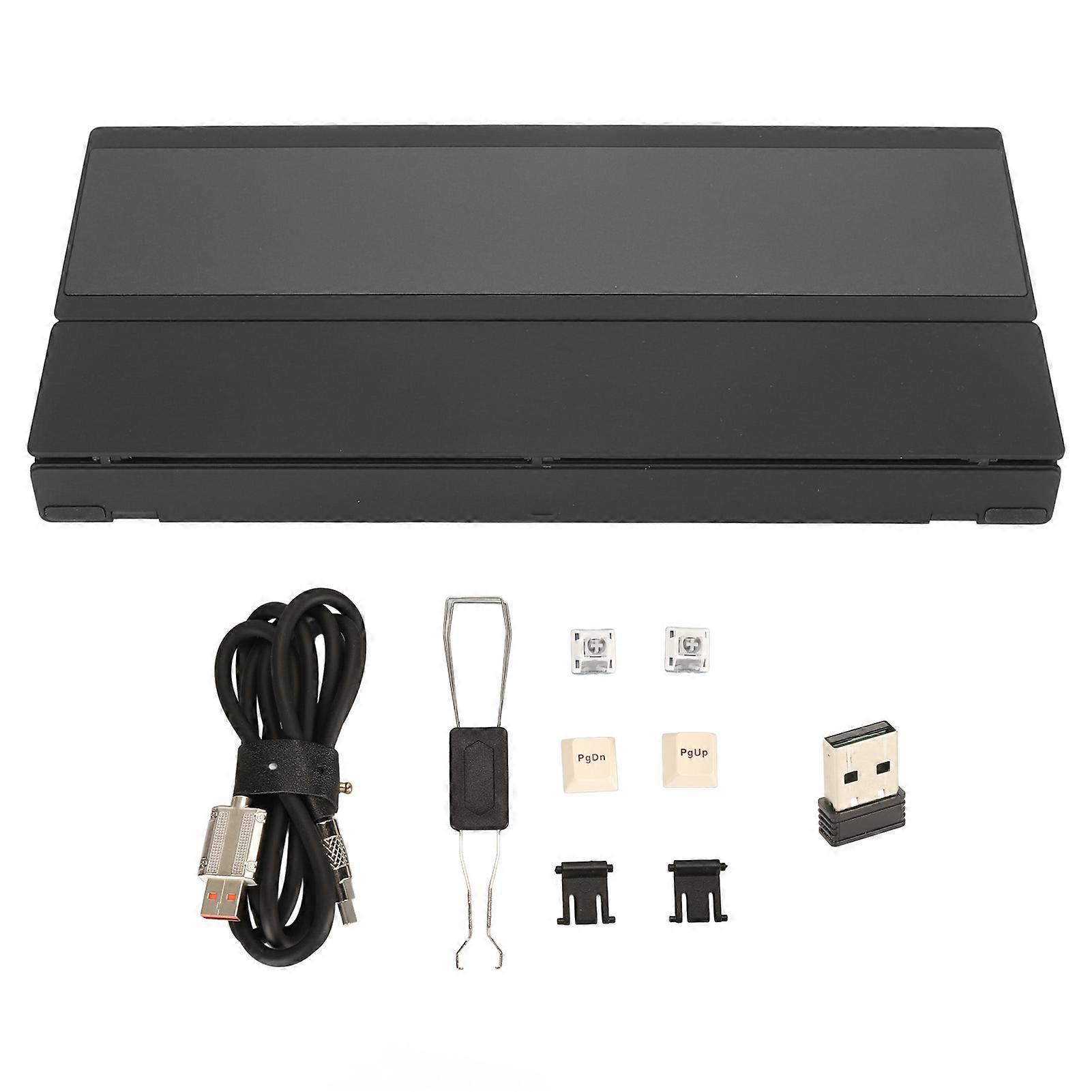 Wireless Mechanical Keyboard 2.4G USB C Bluetooth 5.0 82 Key Hot Swappable with Dust Cover