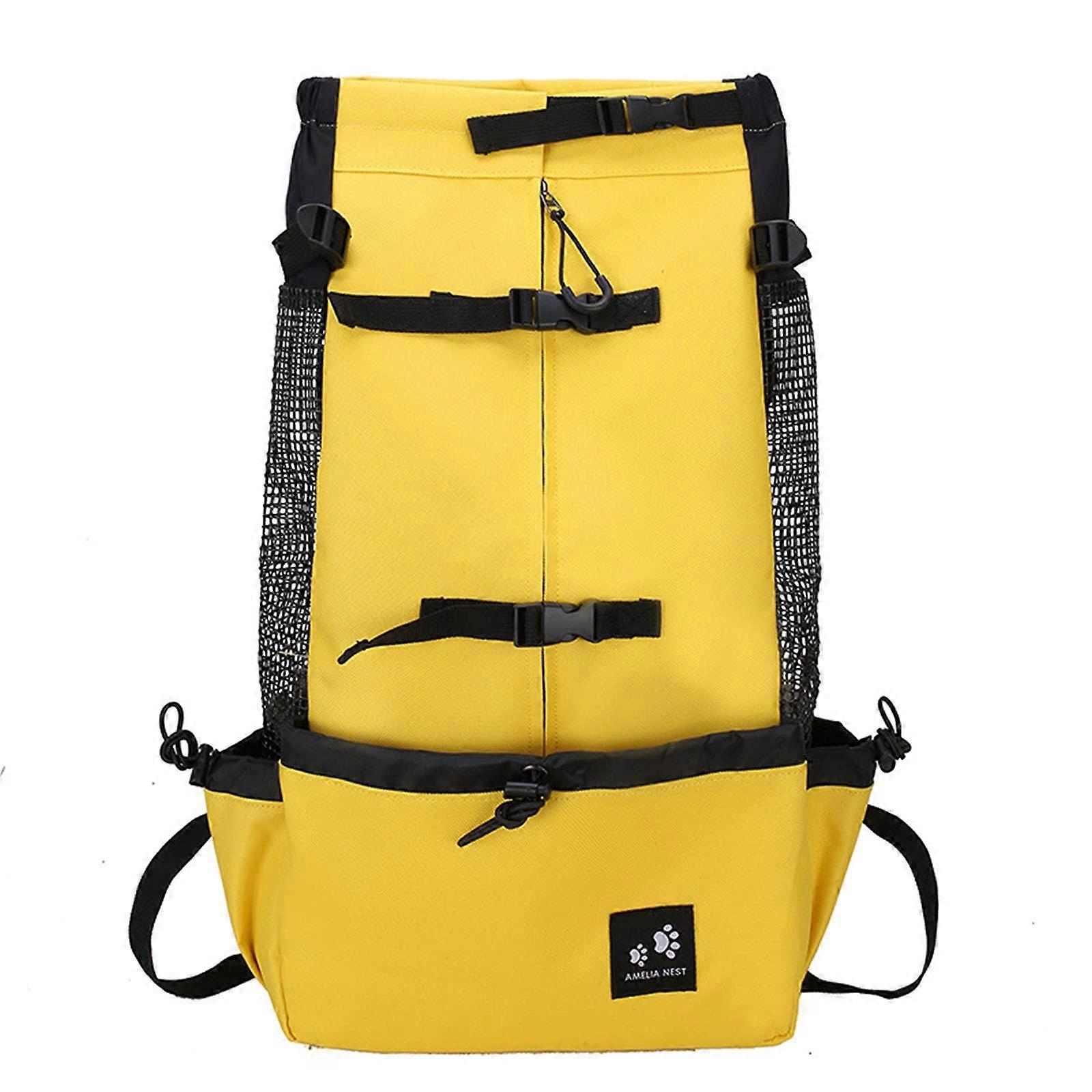 Pet Travel Backpack For Dogs Breathable Mesh Carrier For Golden Retriever And Bulldog