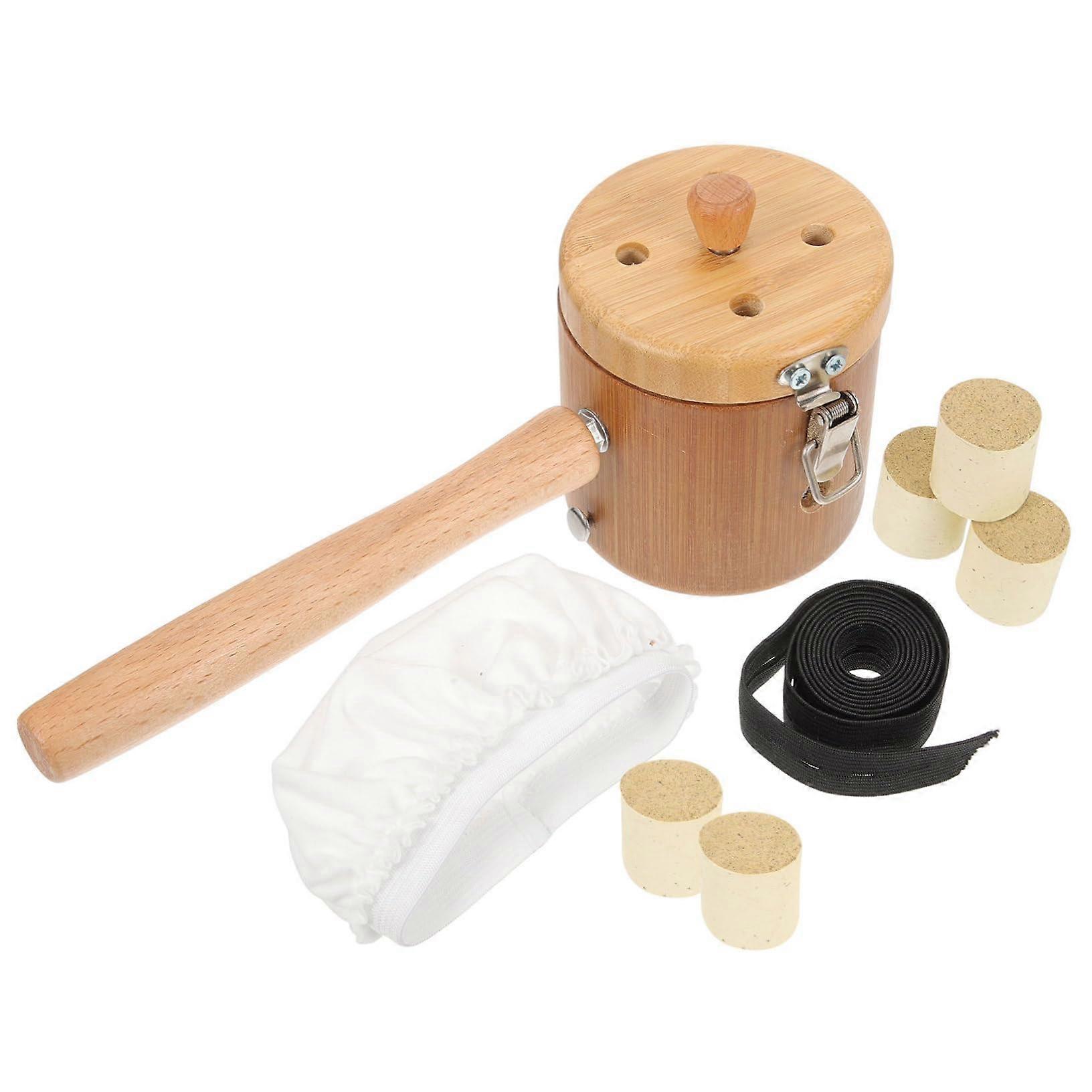 Moxa Stick Holder Solid Wood Box Natural Wood Finish Compact Size Comfortable To Hold Design