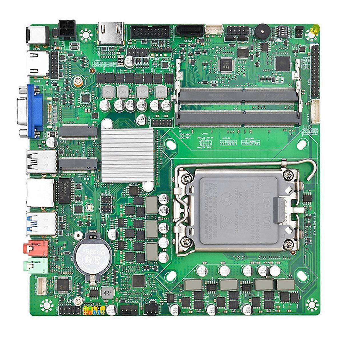 H610 ITX Motherboard LGA-1700 UDIMM DDR4 Memory 64G SATA3.0 Triple Display Computer Motherboard Support 12-13th CPU
