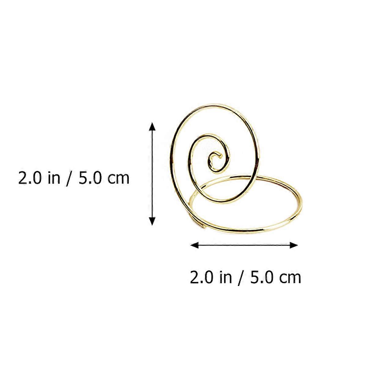 Metal Clip Round Note Clip for Note Clipping 12Pcs Golden