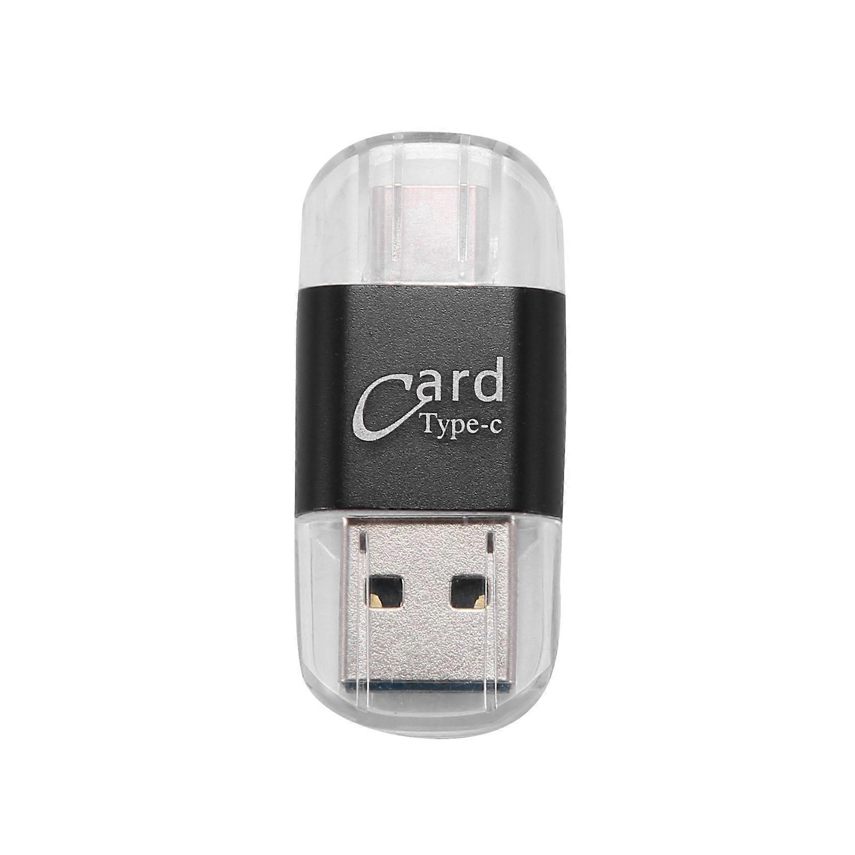 Card Reader Aluminum USB Type C OTG Micro-SD/TF External Memory Card Reader Adapter for Mobile Phon