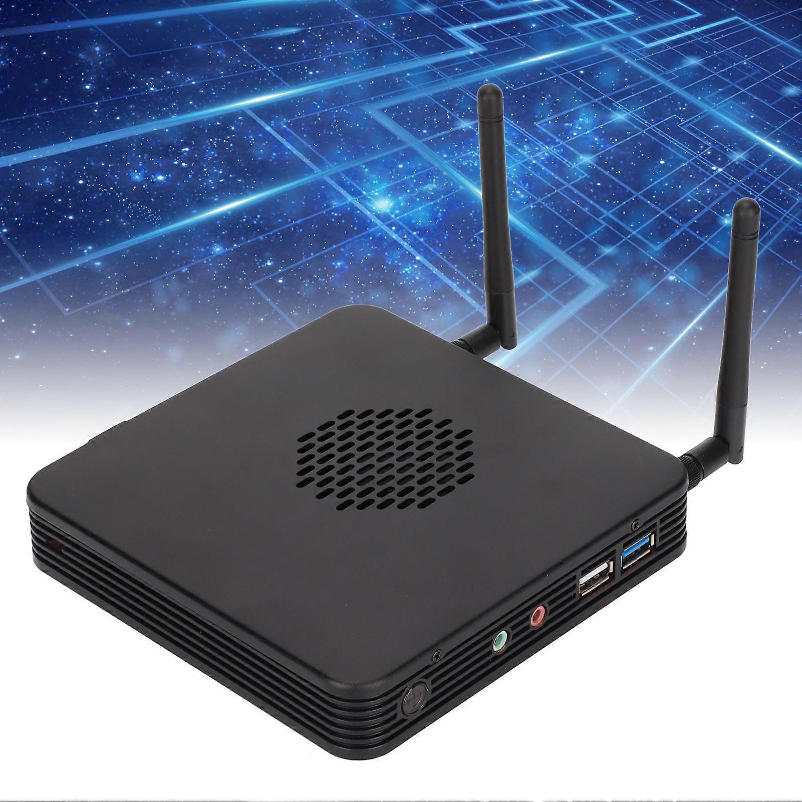 Mini PC 2.16GHz to 2.58GHz CPU 4GB RAM 64GB SSD Mini Computer with Dual WIFI Cooling Fan for Windows11