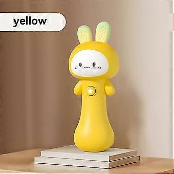Bunny Baby Rattle with Light Sound, Interactive Teething & Sensory Toy for Easter Basket Stuffing