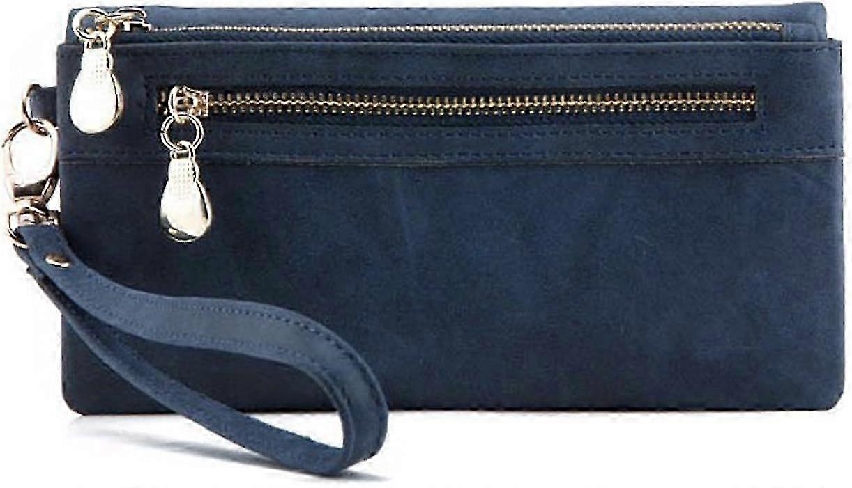 حقيبة من جلد الغزال للمرأة هامش محفظة Matinee مع سحاب مزدوج