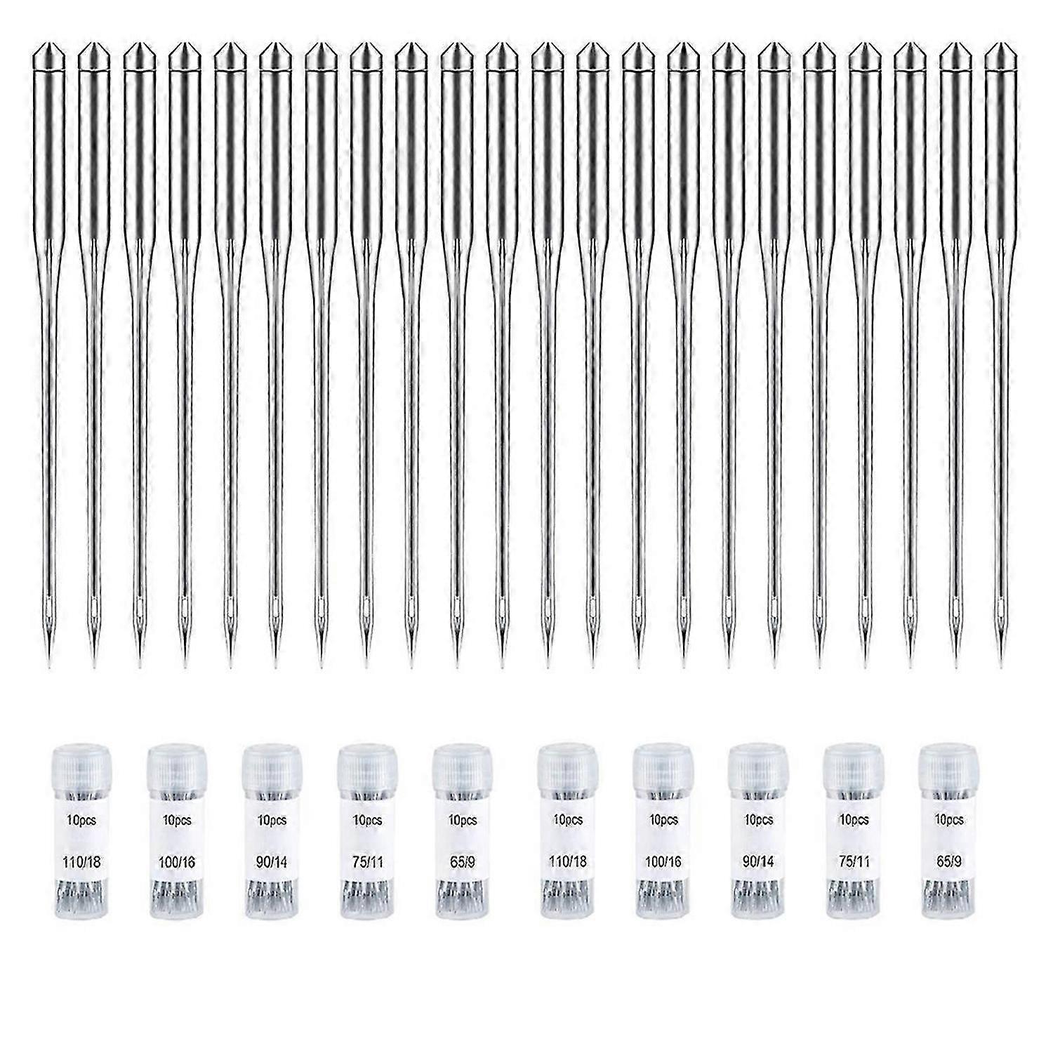 100PCS Sewing Machine Needles Regular Point Needle for Singer