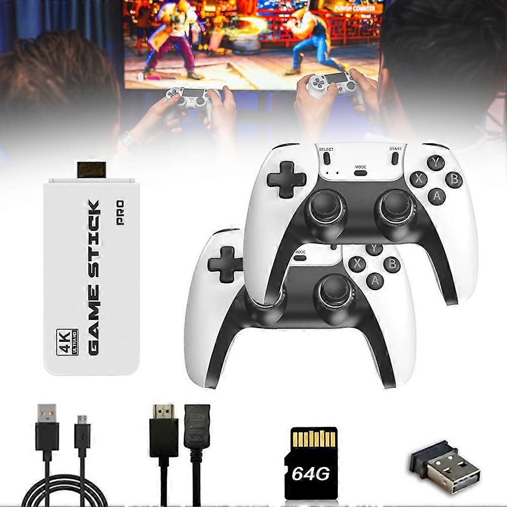 M15 Retro Game Stick, 4K HDMI-uitgang & Draadloze Game Controller, Plug and Play Video Game Console met 20000+ Games, Arcade Game Console