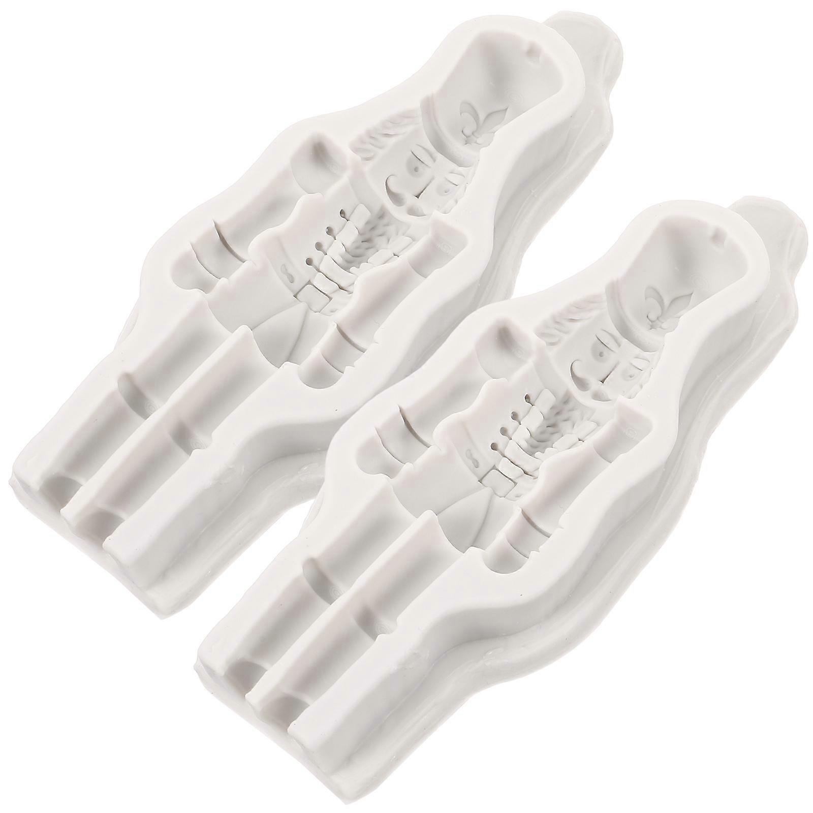 Christmas Nutcracker Soldier Shape Mold Silicone Mold for Nutcracker Soldier 8Pcs
