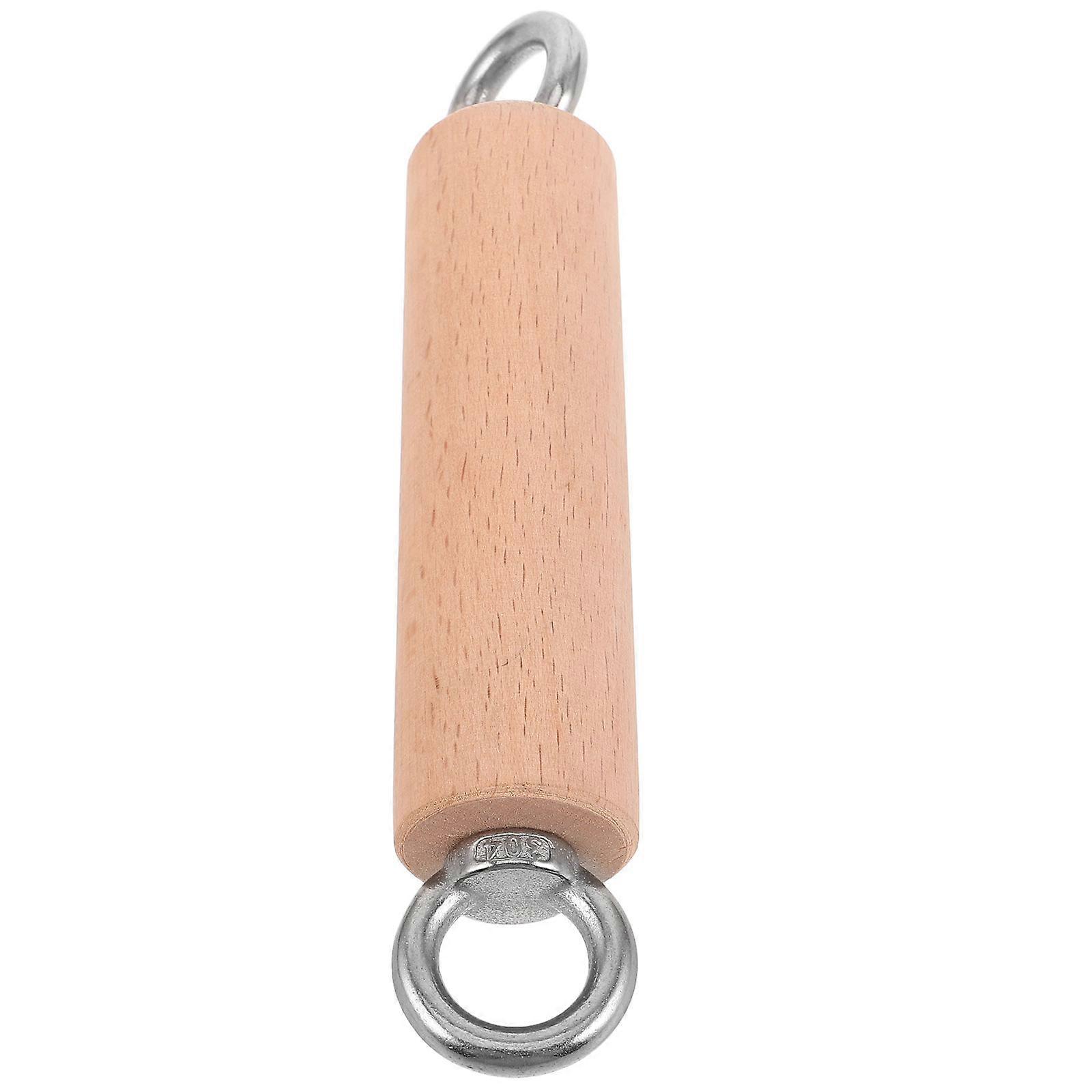 Workout Pulley System Wooden Grip Pull Up Handles for Home 3Pcs