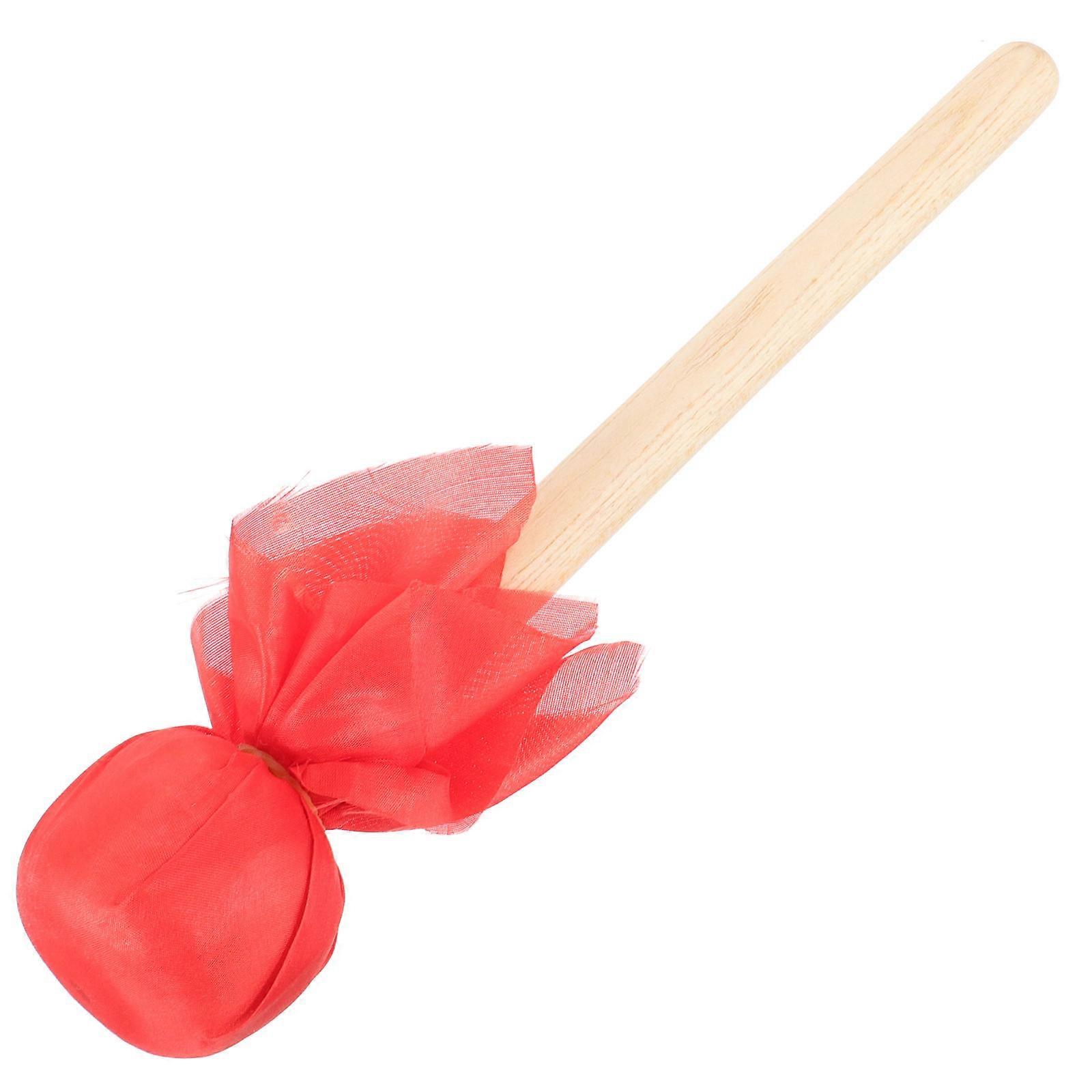 Felt Drum Mallet with Wooden Handle for Drum 3Pcs Durable Red Percussion Sticks