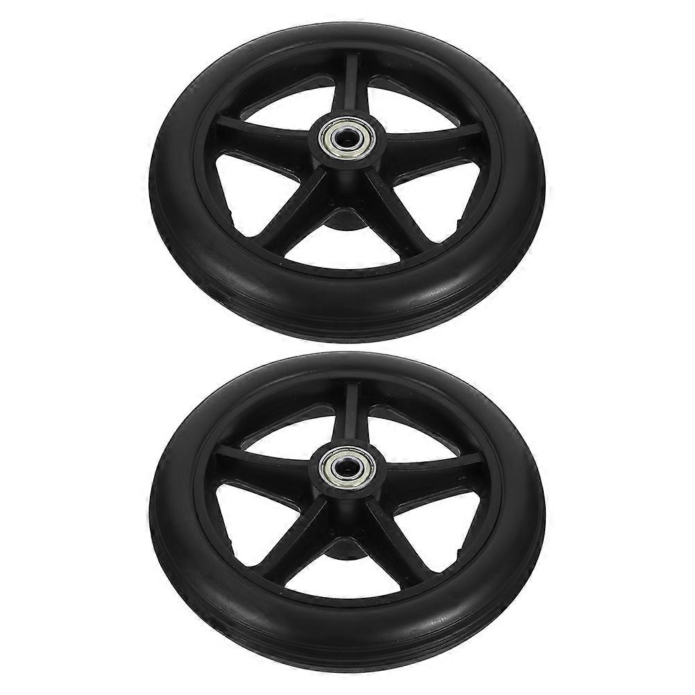Wheelchair Front Wheel Rubber Replacement 2Sets Wheelchair Wheel