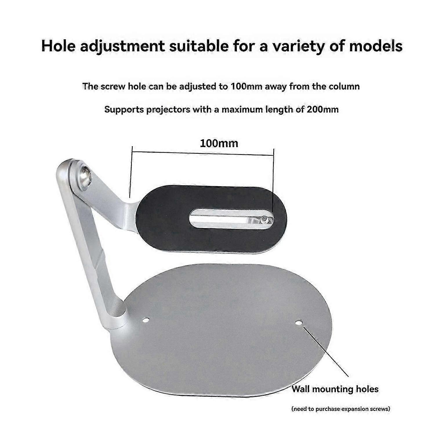 Adjustable Projector Stand 1/4 Base 360 Degree Rotating Desktop Stand