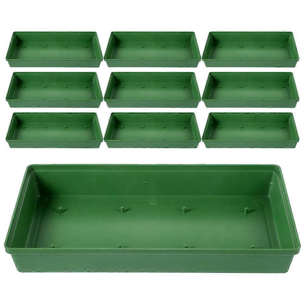 Flower Design Bowl Plastic Base for Decor with 12Pcs Green Insert Pins