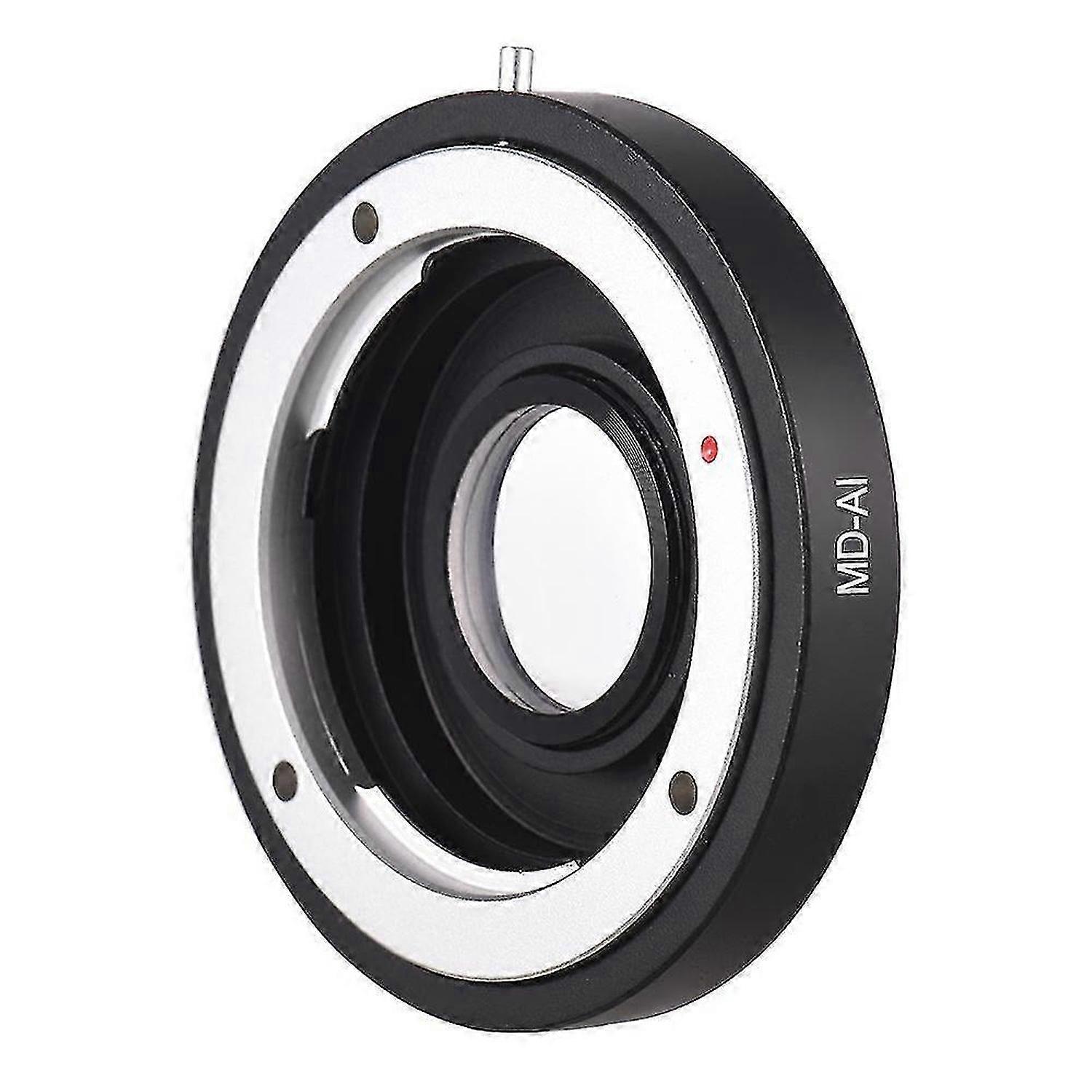 MD-AI Lens Mount Adapter Ring with Corrective Lens for Minolta MD MC Mount Lens to Fit for Nikon AI