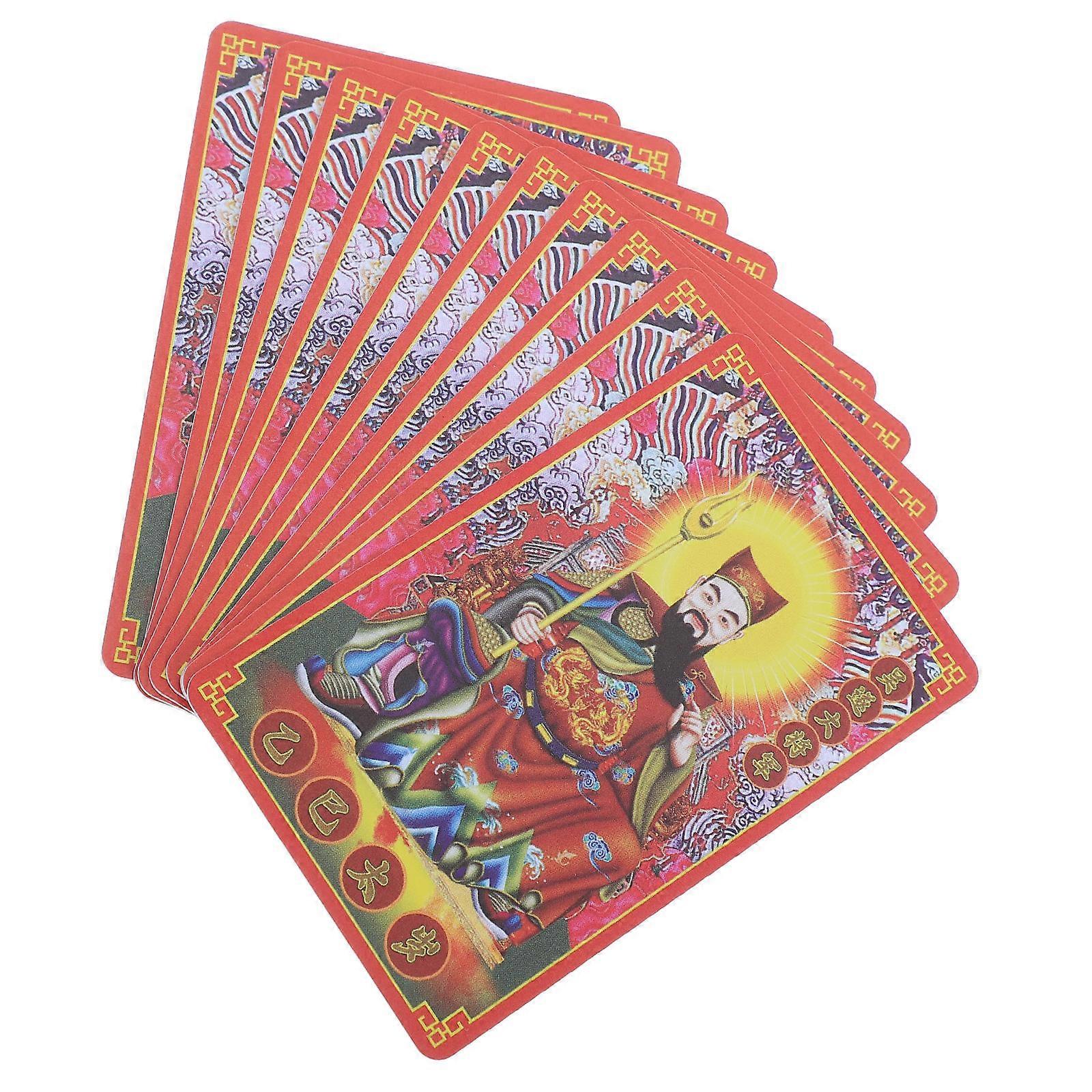 Fengshuis Tai Sui Card 10Set For Attract Cultural Design Home Placement Multi Color