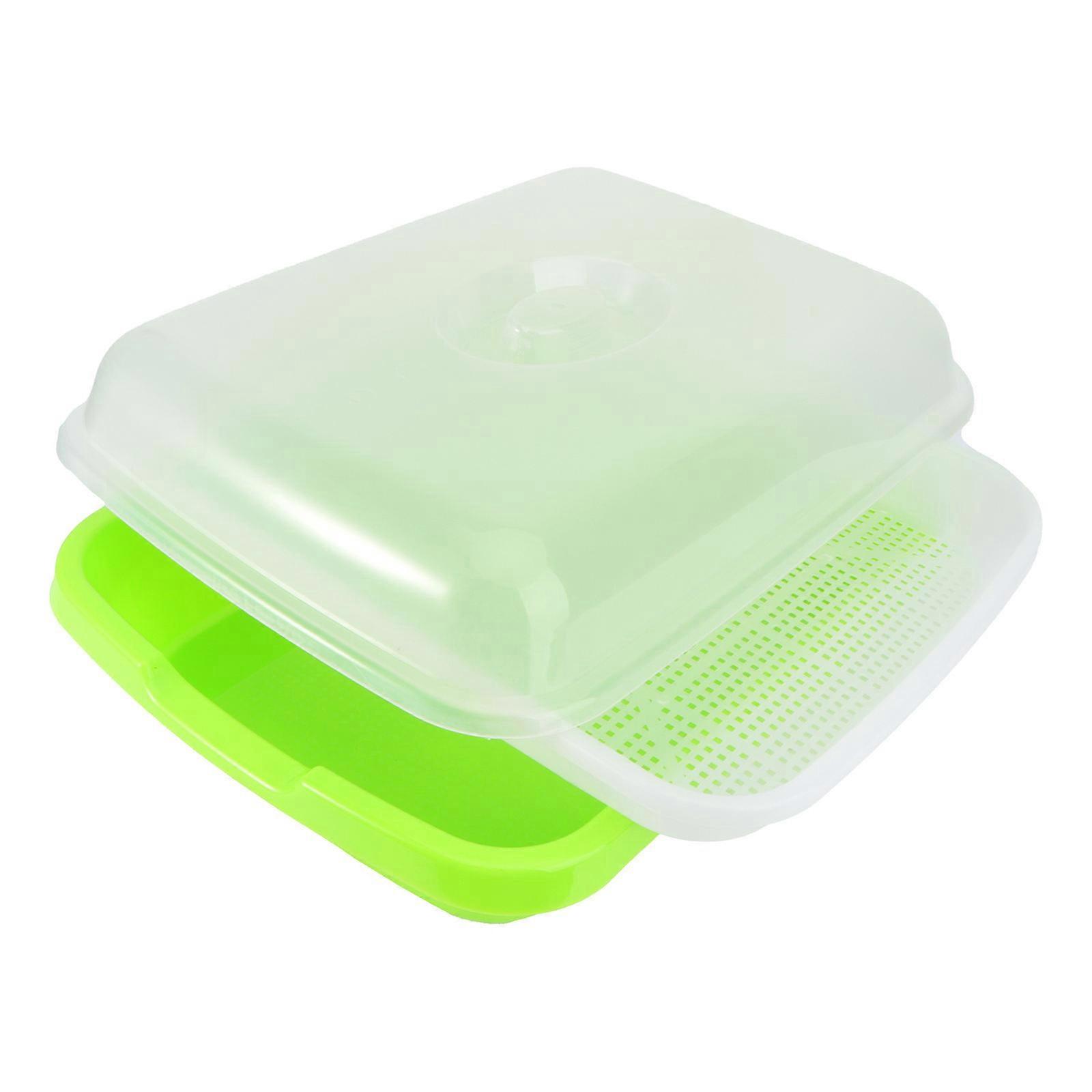Bean Sprouting Tray Sprout Containers For Growing Soil Free Growing General Users Transparent 32.5 X 26 X 11.5 Cm 1 Piece