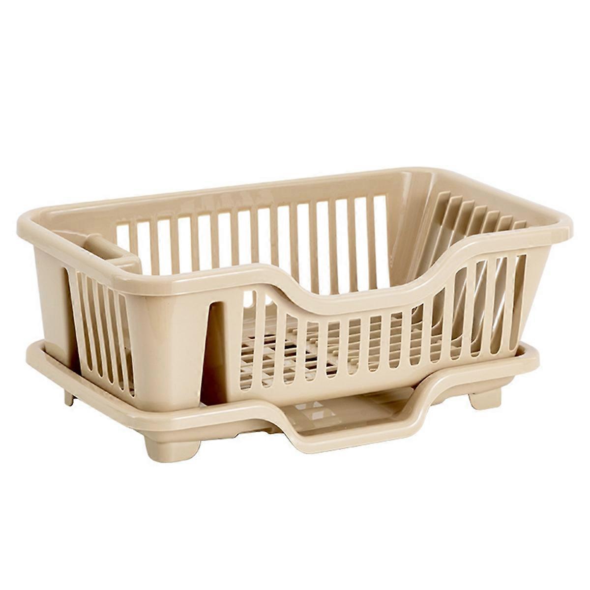 Dish Drying Rack-Dish Rack with Auto-Drain Organizer C