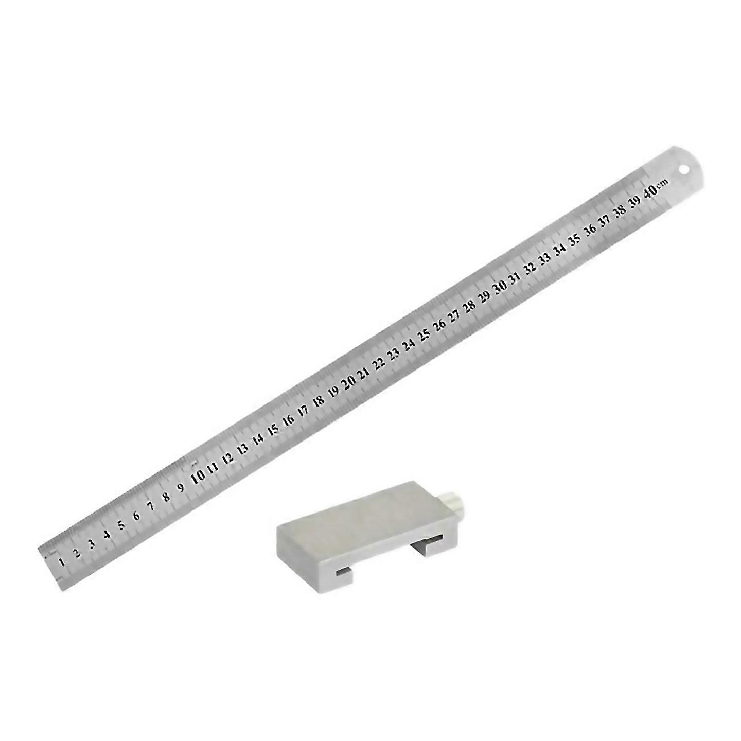 For Woodworking Tools Steel Ruler Positioning Limit Block Measuring 400mm