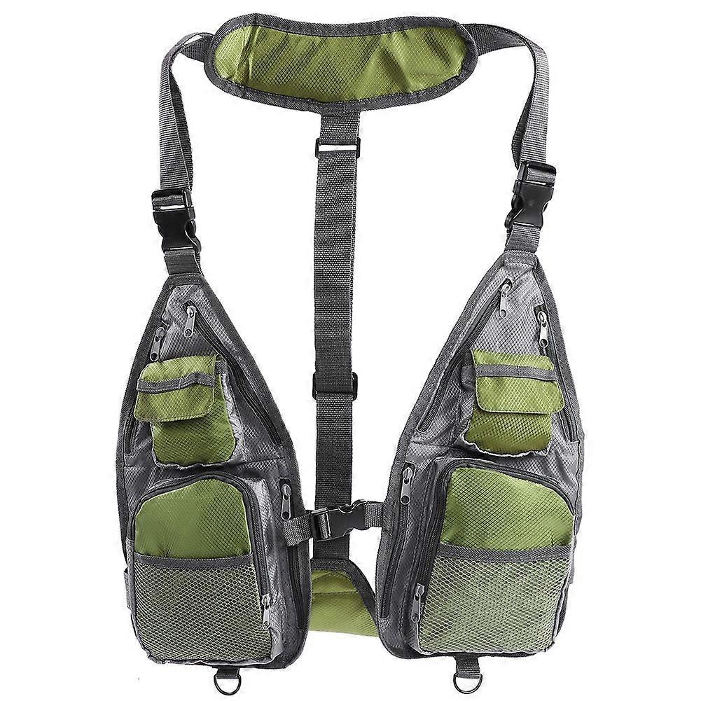 Simple Breathable Mesh Fishing Vest Summer Outdoor Multi functional Quick Dry Fly Vest
