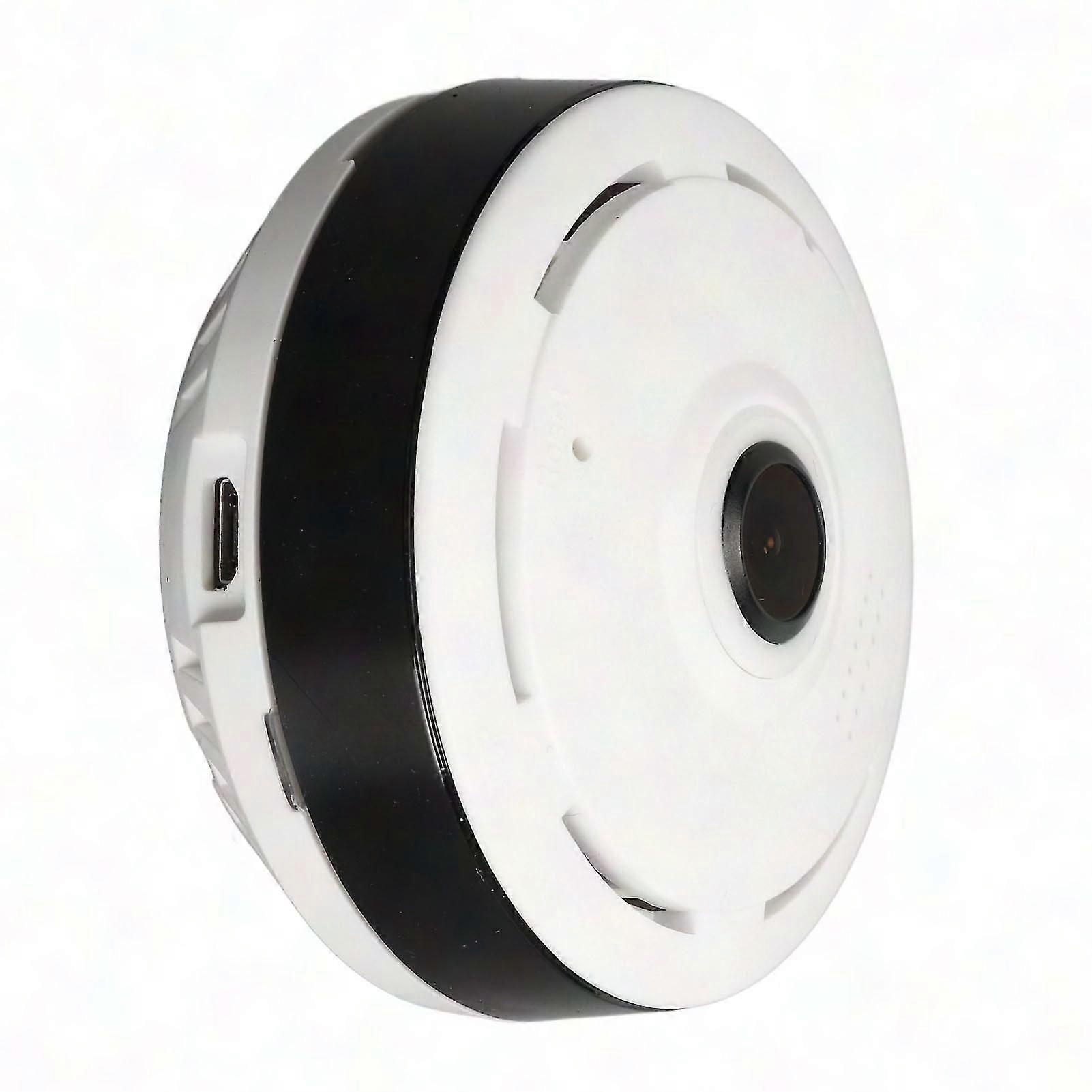 Fisheye 360 Panoramic WiFi Webcam with Night Vision, Motion Detection & Two-Way Audio