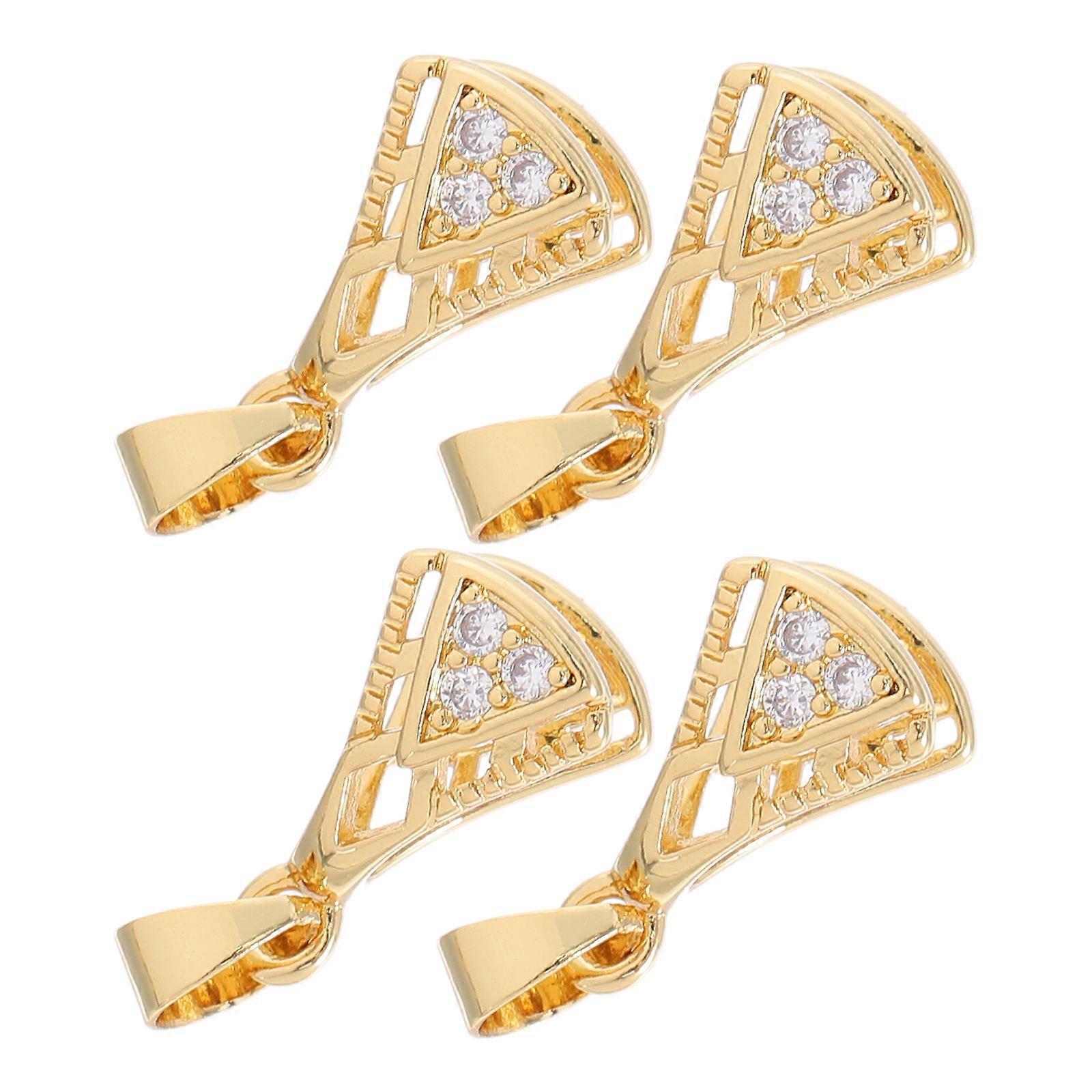 Copper Pendant Clasp for Necklace Holders with 8Pcs Connector Clips