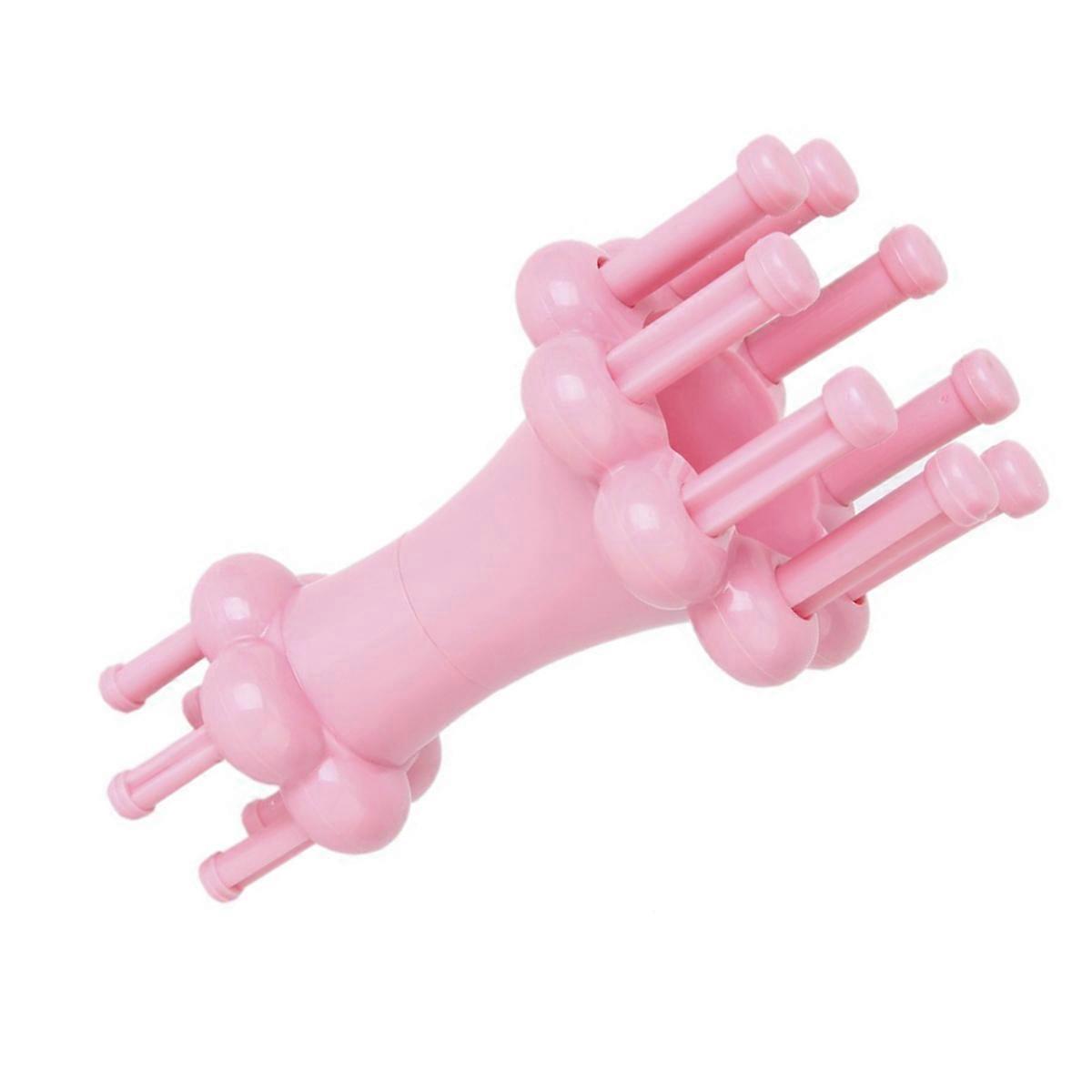 Circle Knitting Loom Set Practical DIY Plastic Knitting Tool Pink