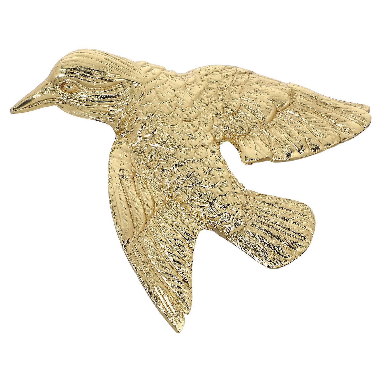 Golden Brass Drawer Pulls for Furniture Accessories 2Pcs Bird Shape Knobs