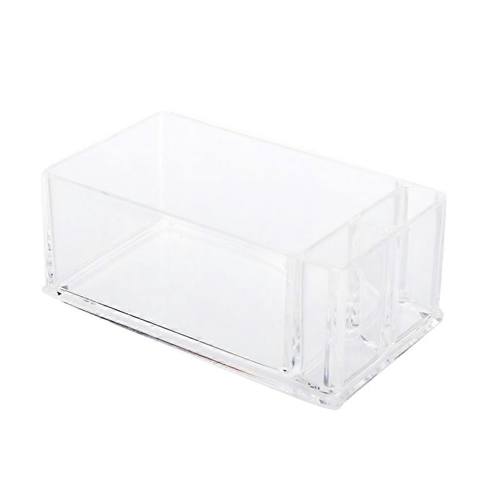 Transparent Acrylic Storage Box Napkin Holder for Desktop Storage 2Pcs Clear