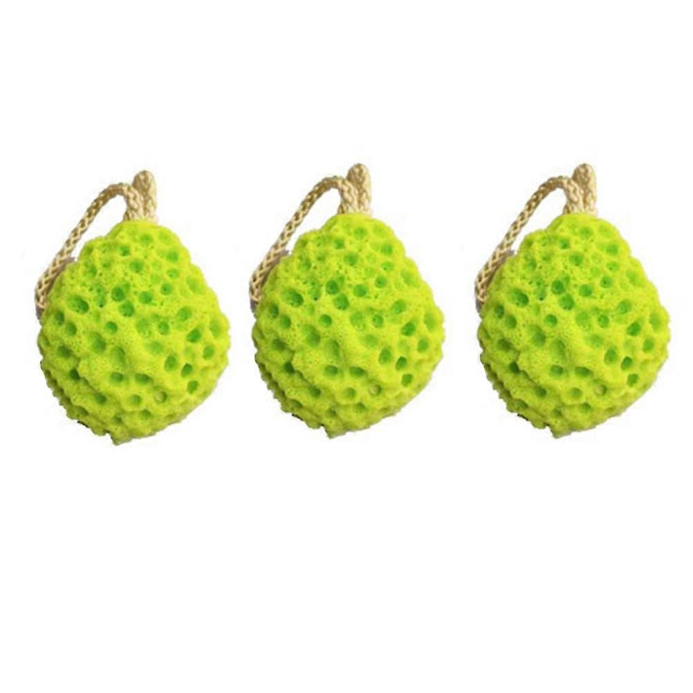 Bath Shower Sponge Natural Sponge for Shower Use 9Pcs Green