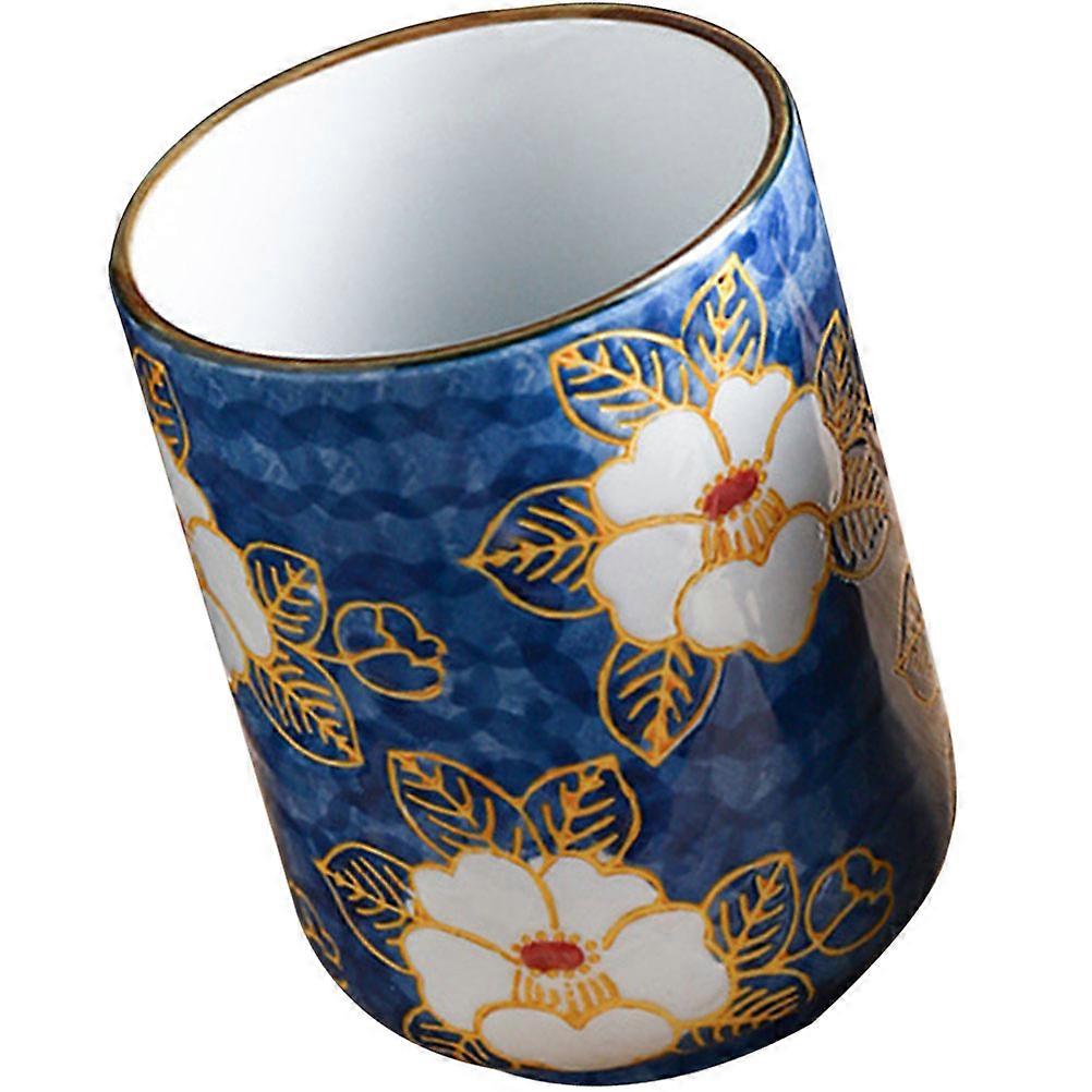 Retro Style Round Tea Cup Set For Entertaining Guests Made Of Material 5Pcs
