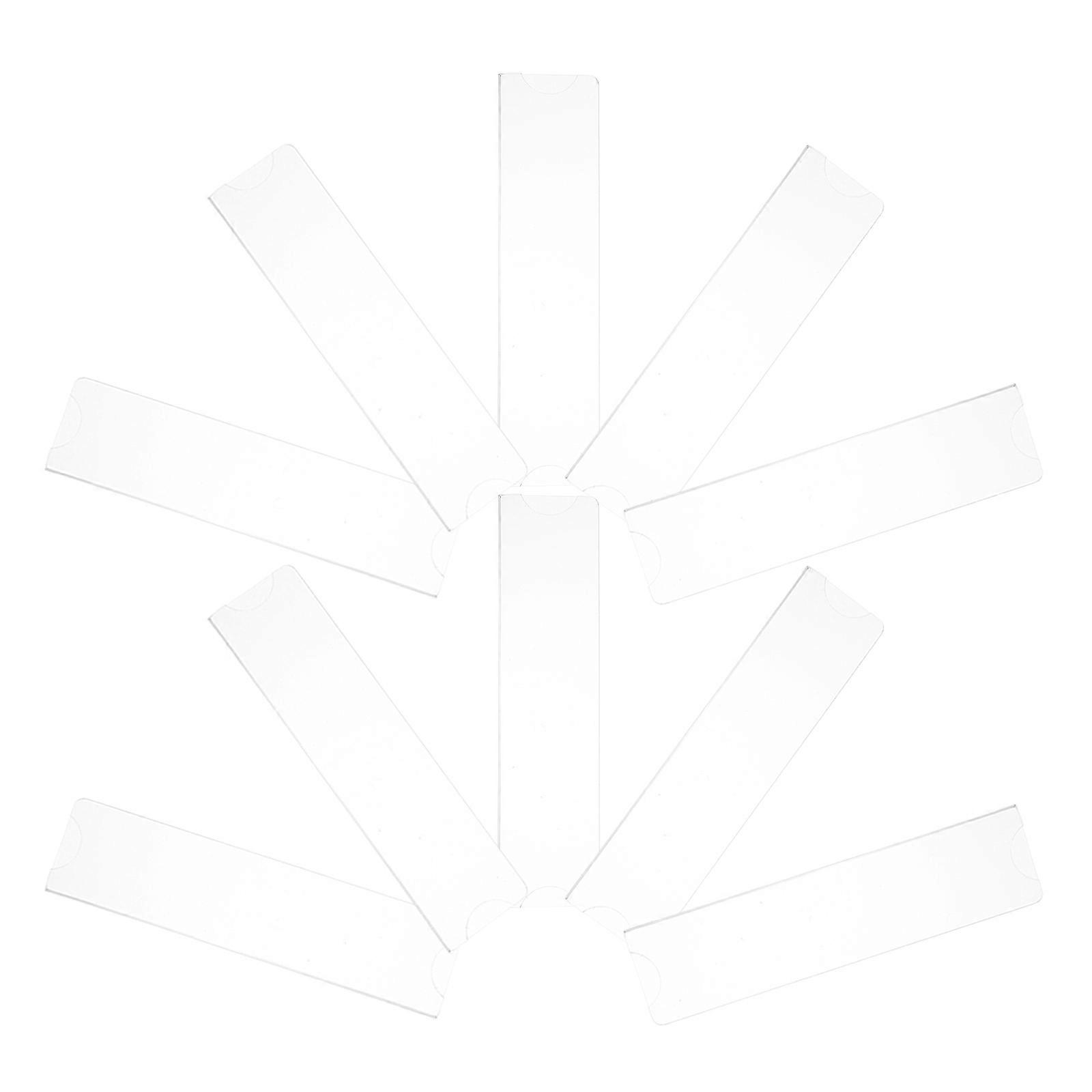 Transparent Acrylic Name Plate Holder for Office Use with Adhesive 40Pcs