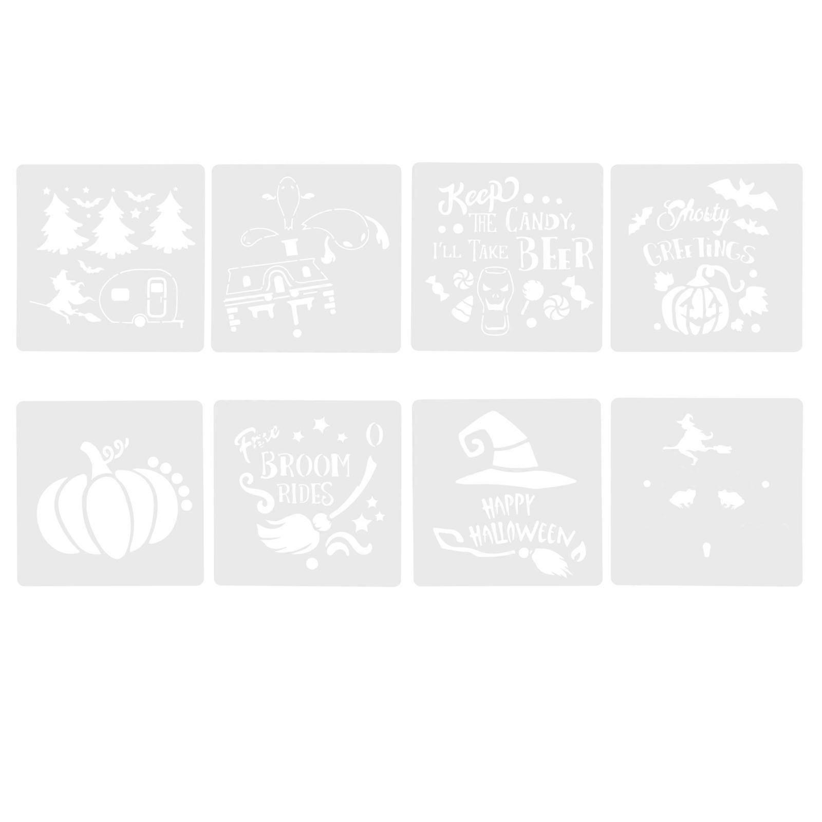 DIY Spray Stencil Craft Drawing Stencils for Household Use 32Pcs White